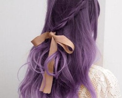 葡萄紫色的头发怎么没有紫色效果