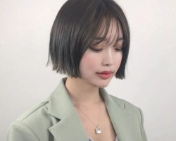 女生清爽短直发发型 简约自然化身清新美少女