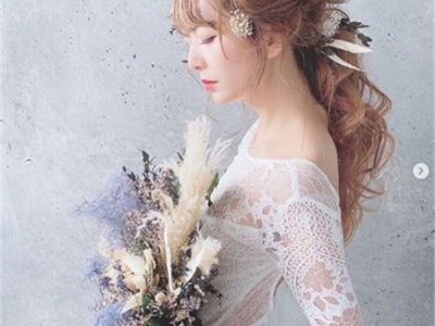 日式森系新娘发型 唯美发型仙气十足