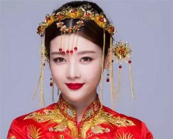 最新秀禾新娘发型 中式婚礼最美发型图片
