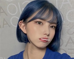 精灵蓝色系发色 时髦百变又迷人