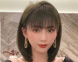 高级时尚感锁骨发 性感迷人不失个性