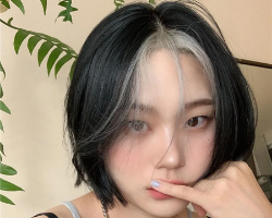 最近很火的刘海挑染彩 短发这样染太有个性