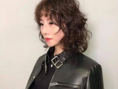 【满头烫发型】女生满头烫小卷图片_满头烫短发