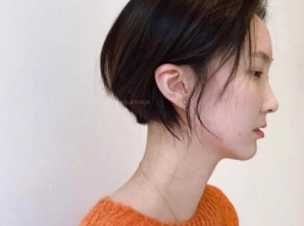 今年大火的“撇耳短发”图片 可盐可甜短发小个子女生必备