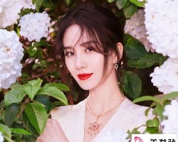 刘诗诗春日绣球花写真造型 优雅恬静现出多面气质