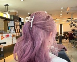 染发紫色都有什么紫 柔雾紫发色范本推荐