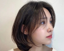 瘦脸显年轻的发型推荐 韩式齐肩发少女感满满