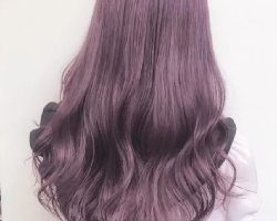 有一种发型看了就心动 仙气百搭粉紫色染发