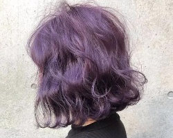 绝美紫色系染发颜色 洋气显白紫色头发造型