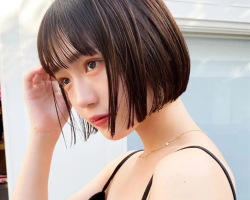 干练齐下巴波波头 轻盈感波波美翻了