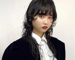 飒气时髦“狼尾烫” 少发量女生烫发