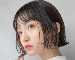 圆脸方脸短发设计 层次外翘内扣快pick