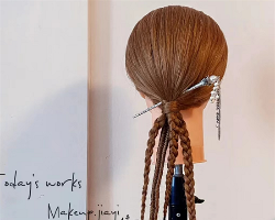 新中式发型教程图解 古风汉服适合的发型