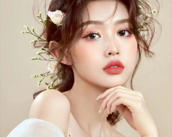 森系鲜花新娘发型 慵懒仙气与众不同