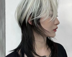 女生鲻鱼头染发 甜酷时髦有个性