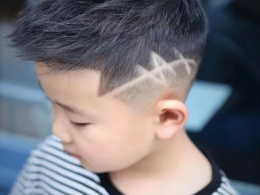 儿童雕刻发型 帅气男童短发