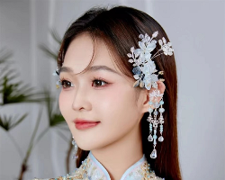 新娘中式披发造型 美到打破传统