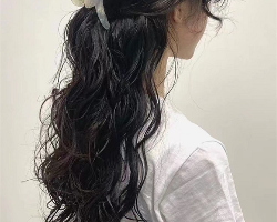 秋冬长发半扎发 每一款都是女神