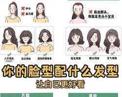 不同脸型适合什么发型 快来寻找你的命定发型