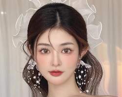 仙气优雅新娘发型 唯美新娘头纱造型