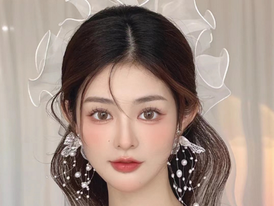 仙气优雅新娘发型 唯美新娘头纱造型
