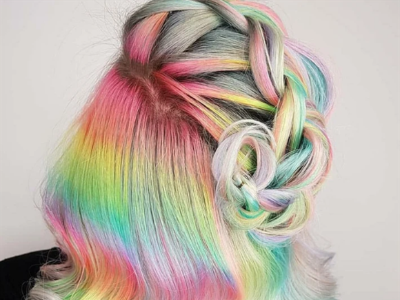 仙气时髦彩虹色发色 绝美迷人不挑发型