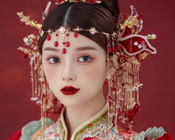 中式秀禾新娘发型 精美大方经典时尚