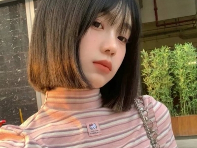 一刀切短发发型模板 跟着剪可盐可甜