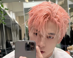 韩式男生流行发色 玫瑰粉金or蓝灰色帅到极致