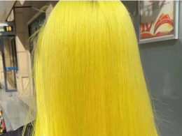 显白减龄柠檬黄 温柔仙气染发设计