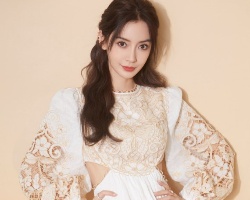 angelababy半扎公主头 头发扎一半凸显时尚感
