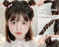 四款短发编发图解 甜美洋气又百搭
