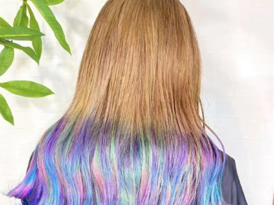 夏日宝藏挑染发型 把彩虹戴在头上