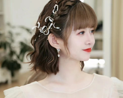 绝美短发新娘发型 清新仙气巨巨减龄