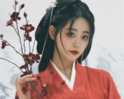 祝绪丹红衣古装造型 灵气和颜值指数拉满