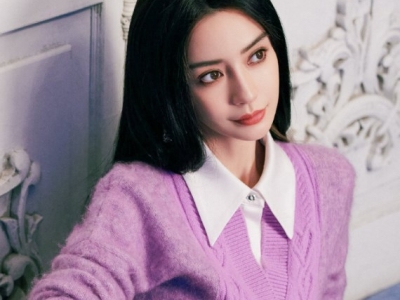 angelababy高冷黑长直 又美又飒气场飙升