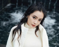 angelababy文艺风时尚大片 刘海扎发可爱又减龄