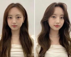 时尚不老气烫发示范 女生长发烫发前后对比图