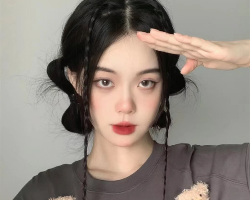 甜酷girl电音节编发 y2k蝴蝶结发型教程