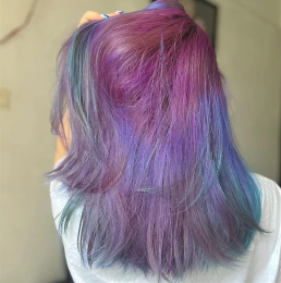 浪漫梦幻“西梅紫”发色 从染色到掉色都