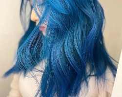 最流行的蓝色发色推荐 时髦显白直接染不用漂