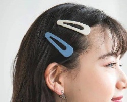 好看的侧边夹造型 甜美可爱又洋气