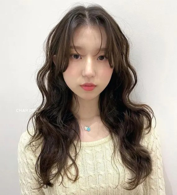 韩式风格长发造型 女神披发美出高级感