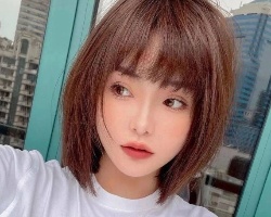 小清新直发中长发 甜美减龄气质满分