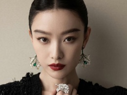 倪妮冷艳盘发造型 知性优雅展现高级感