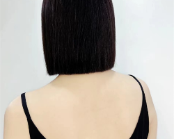 女生人群波波头短发 内扣vs一刀切选一款