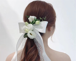 韩式新娘低马尾发型 美得让人怦然心动
