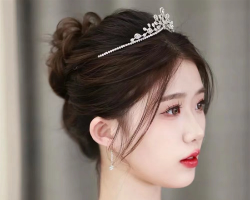 华丽皇冠新娘发型 哪个角度拍都绝美