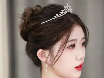 华丽皇冠新娘发型 哪个角度拍都绝美